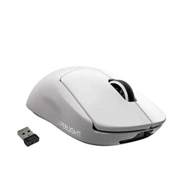 Logitech PRO X SUPERLIGHT Wireless Gaming Mouse - Mouse - ottica - 5 pulsanti - senza fili - LIGHTSPEED - ricevitore LIGHTSPEED Logitech - bianco