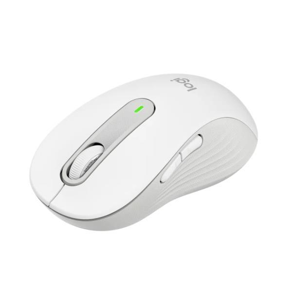 Logitech Signature M650 L LEFT - Mouse - taglia larga - per mancini - ottica - 5 pulsanti - senza fili - Bluetooth, 2.4 GHz - ricevitore USB Logitech Logi Bolt - Off-White