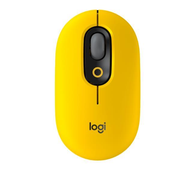 Logitech POP - Mouse - emoji personalizzabili - ottica - 4 pulsanti - senza fili - Bluetooth 5.1 LE - blast