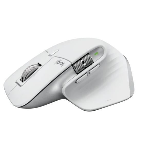Logitech Master Series MX MASTER 3S - Mouse - ergonomico - ottica - 7 pulsanti - senza fili - Bluetooth, 2.4 GHz - ricevitore USB Logitech Logi Bolt - grigio pallido