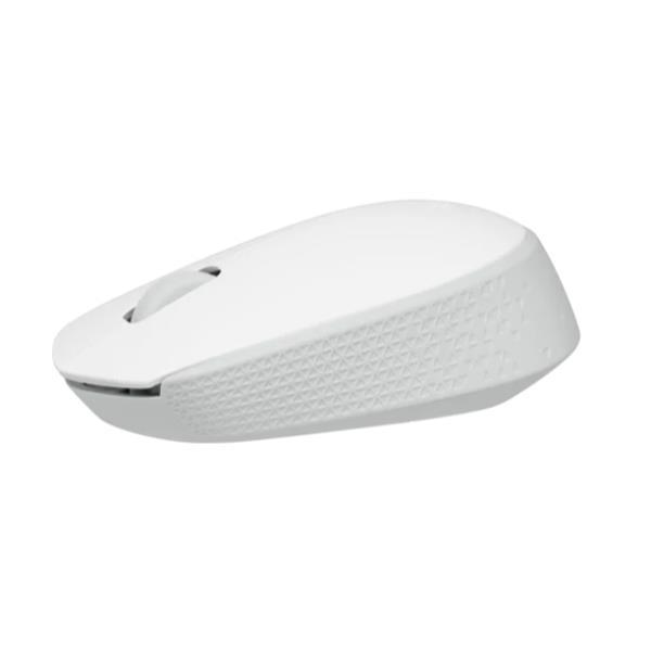 Logitech M171 - Mouse - per destrorsi e per sinistrorsi - ottica - 3 pulsanti - senza fili - 2.4 GHz - ricevitore wireless USB - Off-White