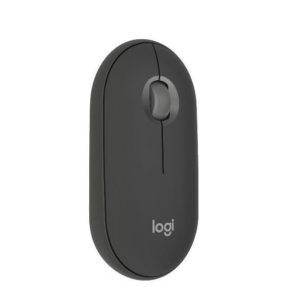Logitech Pebble 2 M350s - Mouse - ottica - 3 pulsanti - senza fili - Bluetooth 5.2 LE - tonal graphite