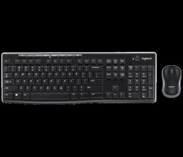 Logitech MK270 Wireless Combo - Set mouse e tastiera - senza fili - 2.4 GHz - Regno Unito