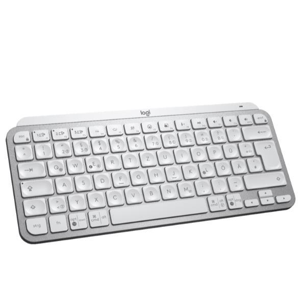 Logitech MX Keys Mini - Tastiera - retroilluminato - Bluetooth - QWERTY - italiana - grigio pallido