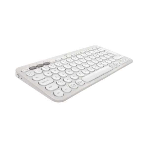 Logitech Pebble Keys 2 K380s - Tastiera - senza fili - Bluetooth LE - QWERTY - italiana - tonal white