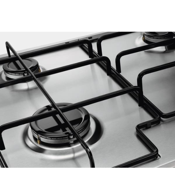 Electrolux Serie 300 Slim line EGS6434X - Piano cottura a gas - 4 piastre - Nicchia - larghezza: 56 cm - prof. 48 cm - acciao inox - acciaio inossidabile