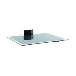 ITB SOLUTION AMER035490 MENSOLA A MURO IN VETRO CON PASSACAVI VERNICIABILE PER LETTORI DVD PESO MAX 5KG COLORE BIANCO