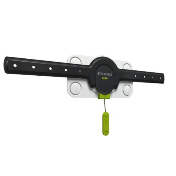 ERARD FiXiT 600 - Kit montaggio (montaggio a muro, 2 spaziatori) - per pannello piatto - plastica, acciaio inossidabile - bianco - dimensione schermo: 40"-65" - interfaccia montaggio: 600 x 600 mm - installabile a parete