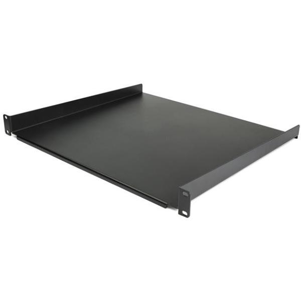 StarTech.com Ripiano per server rack da 1U - Profondità 40 cm - Mensola rack - nero - 1U - 16" - per P/N: CABSHELF116V, RK1536BKF, RK1833BKM, RK1836BKF