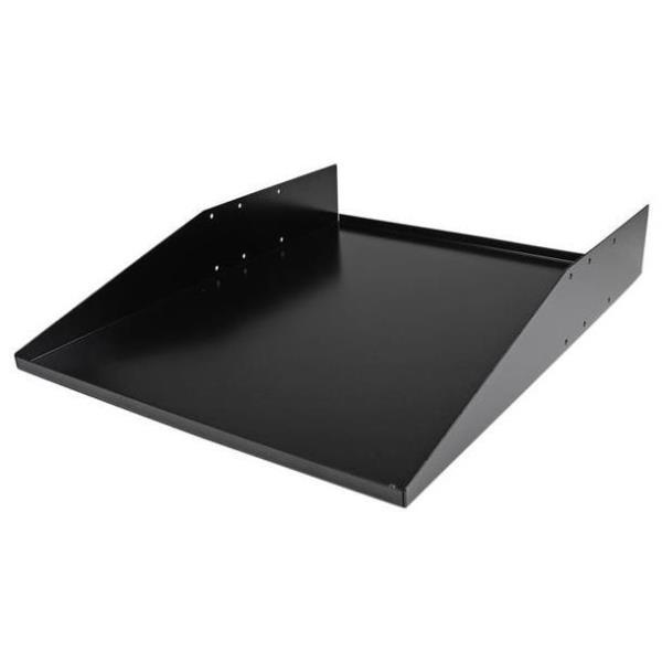 StarTech.com Scaffale cantilever per montaggio a rack 2U - Ripiano per armadio server rack fisso - Profondità 45cm (CABSHELFHD) - Mensola rack - nero - 2U - 19" - per P/N: RK2433BKM, RK2537BKM, RK3236BKF, RK4236BKB, RK4242BK24, RK4242BK30, RKQMCAB12V2