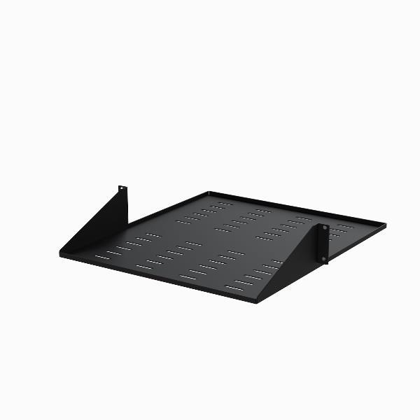 StarTech.com Mensola per server rack 2U - 2 staffe - Montaggio centrale - Ventilata - Colore Nero - Capacità 34 kg  (CABSHF2POSTV2) - Mensola rack - nero - 2U - 19" - per P/N: 2POSTRACK42