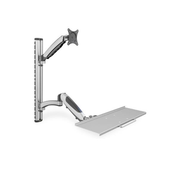 DIGITUS DA-90354 - Kit montaggio (montaggio a muro, braccio per tastiera, braccio per monitor) - per schermo LCD / tastiera - dimensione schermo: 17"-27"
