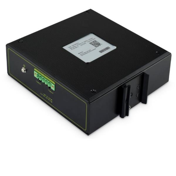 DIGITUS DN-651109 - Switch - unmanaged - 4 x 10/100/1000 (PoE+) + 2 x Gigabit SFP (uplink) - montabile su rail DIN - PoE+ - DC power