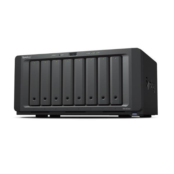 Synology Disk Station DS1823XS+ - Server NAS - 8 alloggiamenti - SATA 6Gb/s - RAID 0, 1, 5, 6, 10, JBOD, RAID F1 - RAM 8 GB - Gigabit Ethernet / 10 Gigabit Ethernet - iSCSI supporto