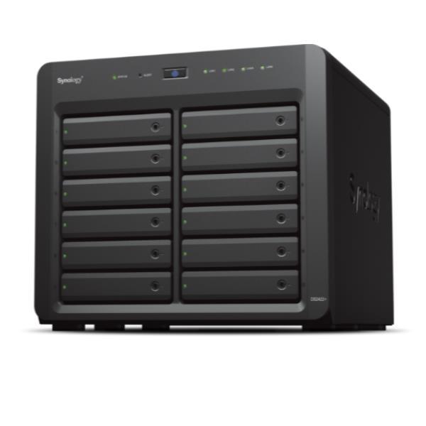 Synology Disk Station DS2422+ - Server NAS - 12 alloggiamenti - SATA 3Gb/s - RAID 0, 1, 5, 6, 10, JBOD - RAM 4 GB - Gigabit Ethernet - iSCSI supporto