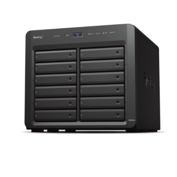 Synology Disk Station DS3622XS+ - Server NAS - 12 alloggiamenti - SATA 6Gb/s - RAID 0, 1, 5, 6, 10, JBOD, RAID F1 - RAM 16 GB - Gigabit Ethernet / 10 Gigabit Ethernet - iSCSI supporto