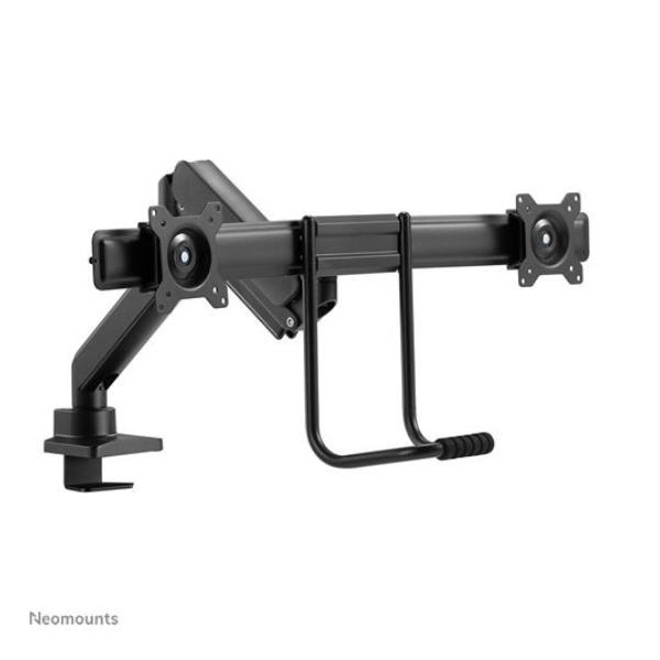 Neomounts by Newstar DS75-450BL2 - Kit montaggio (braccio snodato, morsa a occhiello, morsetto topfix) - full-motion - per 2 display LCD - nero - dimensione schermo: 17"-32" - desktop