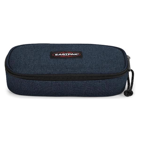 EASTPACK ASTUCCIO OVALE IN NYLON POLIESTERE 22X9X5 CM CON ZIP BLU TRIPLE DENIM