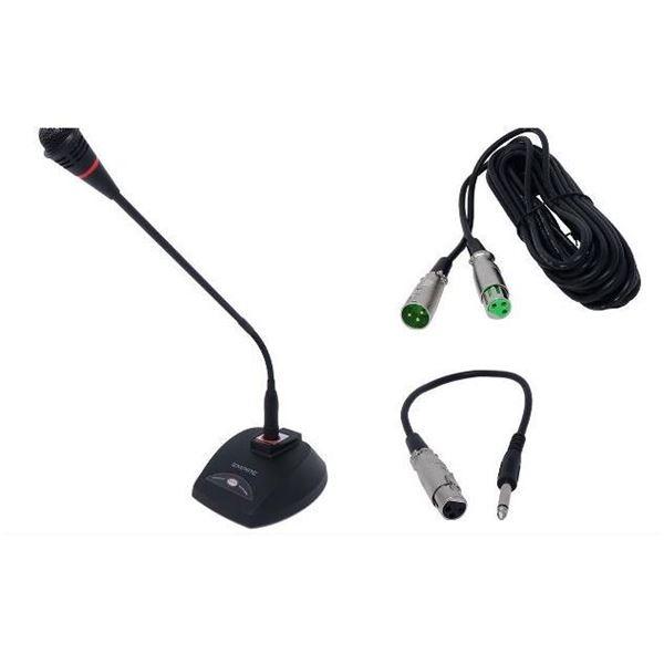 EMPIRE EDU DESK-500 PRO MICROFONO DA TAVOLO 30Hz-18K Hz CAVO 9 MT NERO