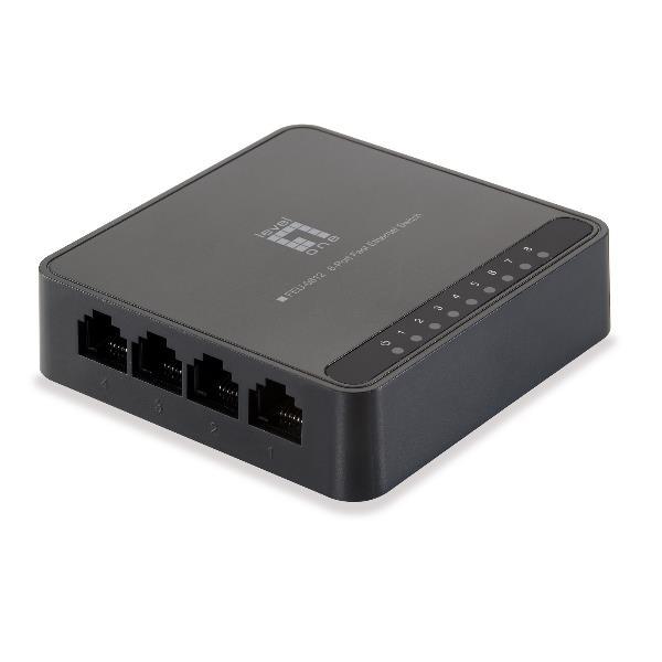 LevelOne FEU-0812 - Switch - unmanaged - 8 x 10/100 - desktop