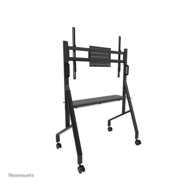 Neomounts FL50-525BL1 - Carrello - solido - per pannello piatto - supporto a pavimento - bloccabile - acciaio - nero - dimensione schermo: 55"-86"