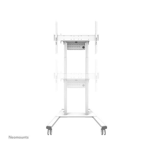 Neomounts FL55-875WH1 - Carrello - per pannello piatto - motorizzato - bloccabile - acciaio - bianco - dimensione schermo: 37"-100" - per Neomounts AV1-875BL
