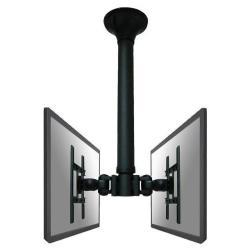 Neomounts FPMA-C200D - Staffa - video full-motion - per 2 display LCD - nero - dimensione schermo: 10"-40" - installabile a soffitto