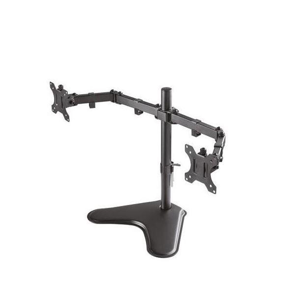 Neomounts by Newstar FPMA-D550DD - Supporto - full-motion - per 2 display LCD - nero - dimensione schermo: 10"-32" - supporto per scrivania, montabile su desk