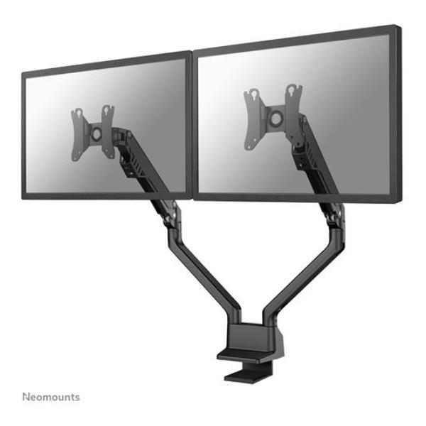 Neomounts FPMA-D750DBLACK2 - Kit montaggio (montaggio su scrivania) - video full-motion - per 2 display LCD - nero - dimensione schermo: 10"-32" - installabile con morsetto, rondella