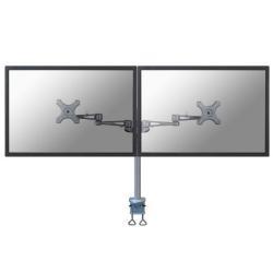 Neomounts FPMA-D935D - Kit montaggio - video full-motion - per 2 display LCD - argento - dimensione schermo: 10"-27" - installabile con morsetto, montabile su desk