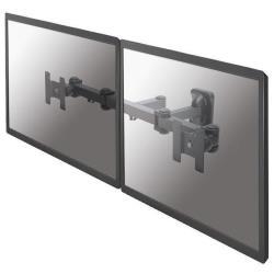 Neomounts FPMA-W960D - Staffa - video full-motion - per 2 display LCD - nero - dimensione schermo: 10"-27" - installabile a parete