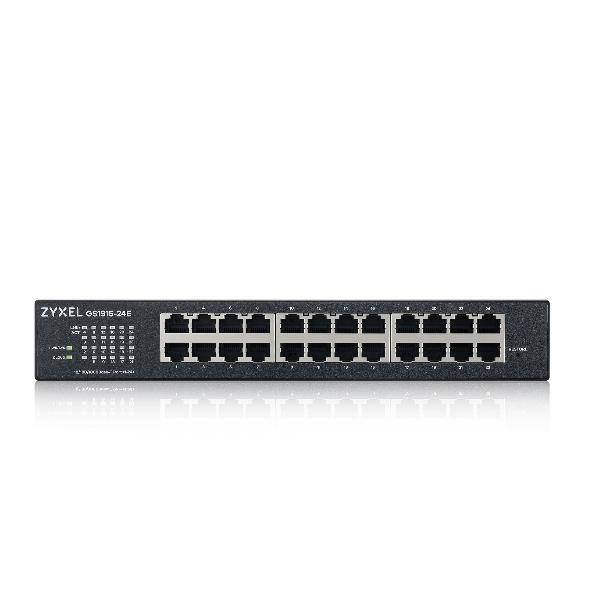 Zyxel GS1915 Series GS1915-24E - Switch - compatibile con NebulaFLEX - intelligente - 24 x 10/100/1000 - desktop, montaggio a parete