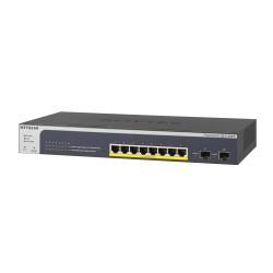 NETGEAR Smart GS510TPP - Switch - L3 Lite - intelligente - 8 x 10/100/1000 (PoE+) + 2 x SFP - desktop, montabile su rack - PoE+ (190 W)