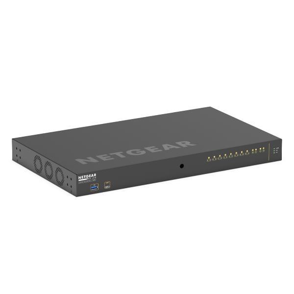 NETGEAR AV Line M4250-10G2XF-PoE++ - Switch - L3 - gestito - 10 x 10/100/1000 (8 PoE++) + 2 x 10 Gigabit SFP+ - flusso d'aria da laterale a laterale - montabile su rack - PoE++ (720 W)