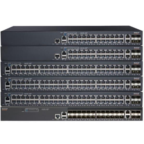 Ruckus ICX 7150-24P - Switch - L3 - gestito - 24 x 10/100/1000 (PoE+) + 2 x 10/100/1000 (uplink) + 2 x Gigabit SFP + 2 x 10 Gigabit SFP+ (uplink) - da anteriore e laterale a posteriore - montabile su rack - PoE+ (370 W)