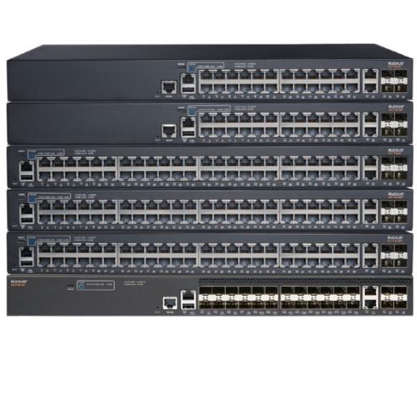 Ruckus ICX 7150-48P - Switch - L3 - gestito - 48 x 10/100/1000 (PoE+) + 2 x 10/100/1000 (uplink) + 4 x 1 Gigabit / 10 Gigabit SFP+ (uplink) - da anteriore e laterale a posteriore - montabile su rack - PoE+ (370 W) - con 3 anni Assistenza a Distanza Dirett