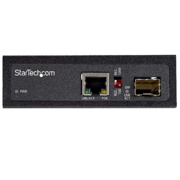 STARTECH CONVERTITORE POE+ FIBRA A RJ45