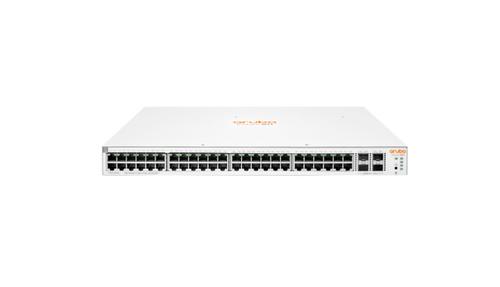 HPE Aruba Instant On 1930 48G Class4 PoE 4SFP/SFP+ 370W Switch - Switch - L3 - gestito - 48 x 10/100/1000 (PoE) + 4 x 1 Gigabit / 10 Gigabit SFP+ - montabile su rack - PoE (370 W)