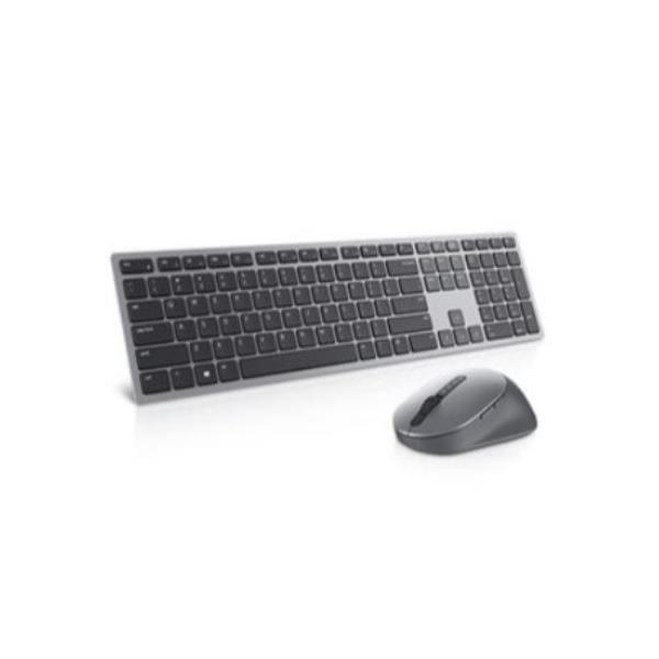 Dell Premier Multi-Device KM7321W - Set mouse e tastiera - senza fili - 2.4 GHz, Bluetooth 5.0 - QWERTY - italiana - Titan Gray - per Latitude 9420, 9520; OptiPlex 3090