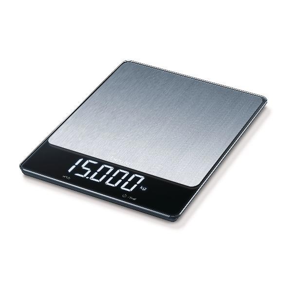 BEURER KS34 XL BILANCIA DA CUCINA IN ACCIAIO INOX CON DISPLAY MAGIC FINO A 15 KG