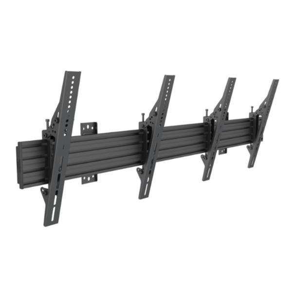 ITB Solution Pro series - Kit montaggio (2 bracci inclinabili) - per 2 display LCD - Alluminio, acciaio - nero - dimensione schermo: 40"-65" - installabile a parete