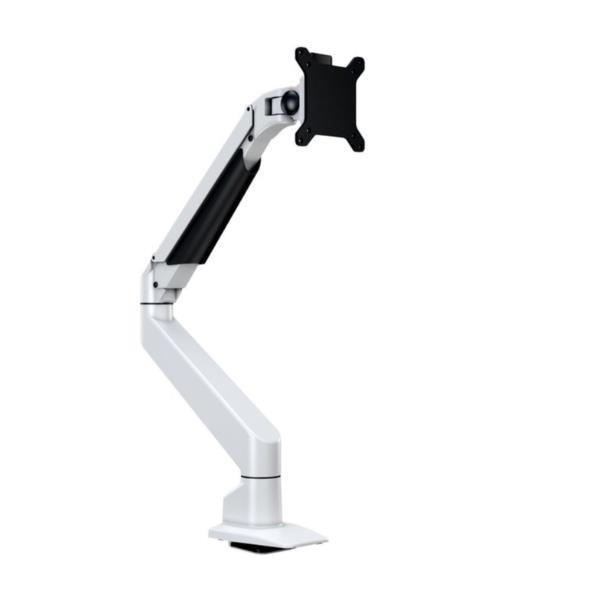 Multibrackets M VESA Gas Lift Arm Single - Kit montaggio (braccio snodato, morsetto per montaggio su scrivania) - per display LCD - bianco - dimensione schermo: 15"-32" - installabile a parete, montabile su desk
