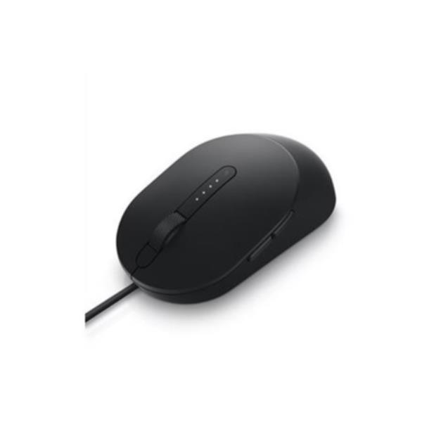 Dell MS3220 - Mouse - laser - 5 pulsanti - cablato - USB 2.0 - nero - con 3 anni di Advanced Exchange Service - per Dell 32XX, 35XX, 55XX, 75XX, 77XX; Latitude 54XX, 55XX; Vostro 13 5310, 15 7510, 5625