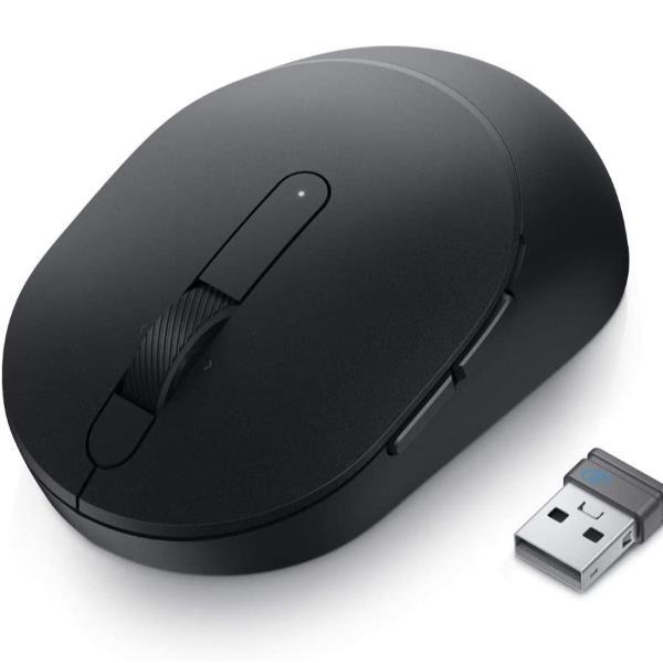 Dell MS5120W - Mouse - ottica - 7 pulsanti - senza fili - 2.4 GHz, Bluetooth 5.0 - nero - con 3 anni di Advanced Exchange Service - per Chromebook 3110, 3110 2-in-1; Latitude 3320; OptiPlex 30XX; Precision 32XX, 35XX, 55XX