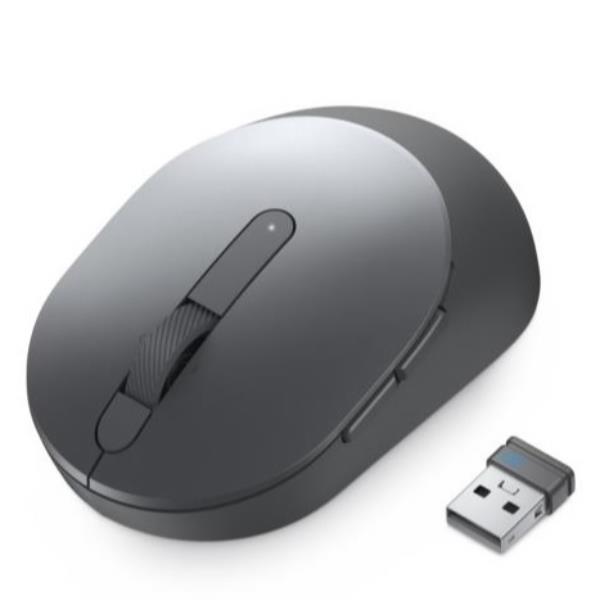 Dell MS5120W - Mouse - ottica - 7 pulsanti - senza fili - 2.4 GHz, Bluetooth 5.0 - Titan Gray - con 3 anni di Advanced Exchange Service - per Dell 55XX, 75XX, 77XX; Latitude 54XX, 55XX; OptiPlex 30XX; Vostro 15 7510, 5625