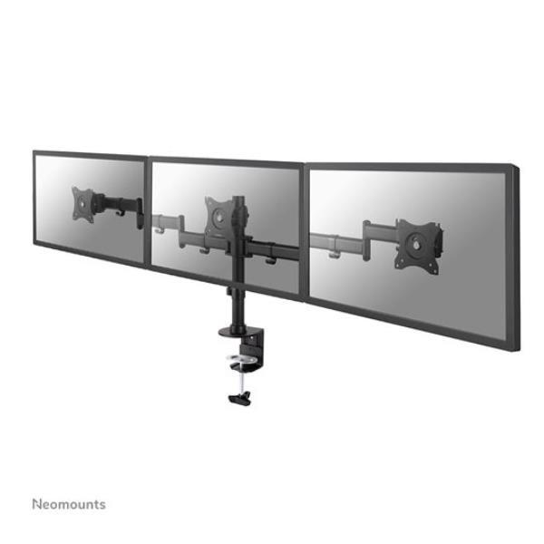 Neomounts NM-D135D3 - Kit montaggio - video full-motion - per 3 schermi LCD - nero - dimensione schermo: 10"-27" - installabile con morsetto, rondella, montabile su desk