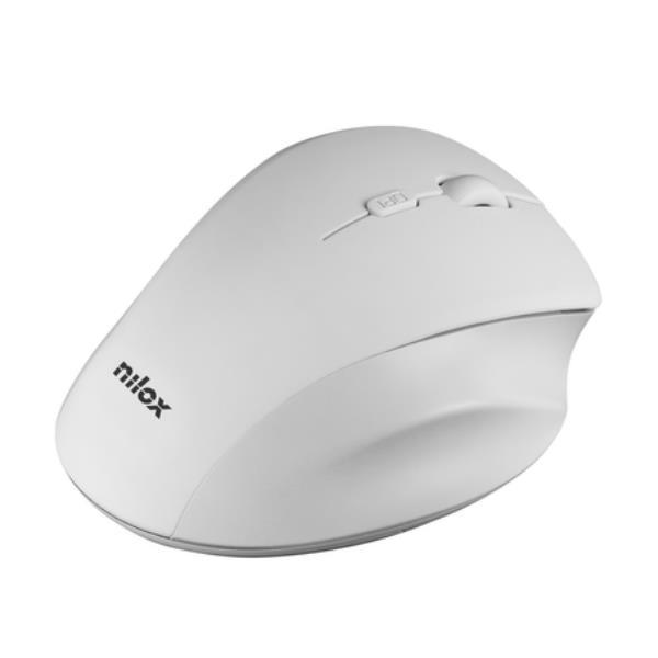 ERGONOMIC WIRELESS MOUSE NILOX WHIT