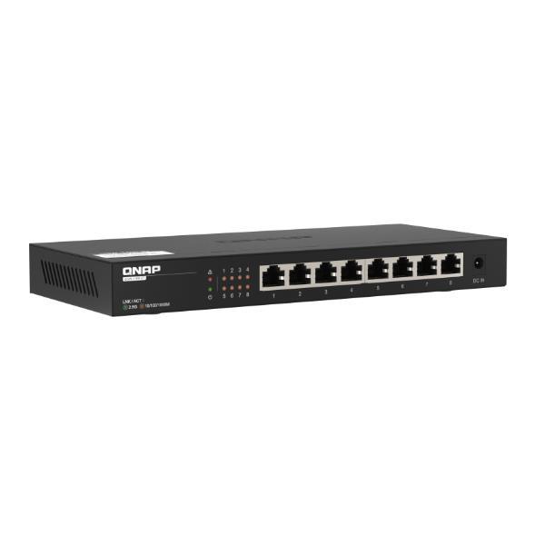 QNAP QSW-1108-8T - Switch - unmanaged - 8 x 10/100/1000/2.5G - desktop