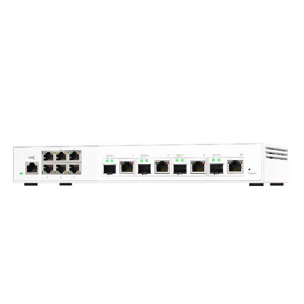 QNAP QSW-M2106-4C - Switch - gestito - 6 x 2.5GBase-T + 4 x combo 10 Gigabit SFP+/RJ-45 - desktop