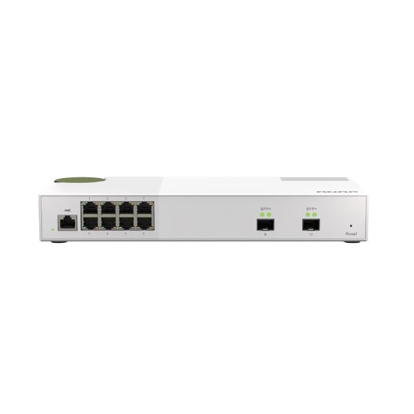 QNAP QSW-M2108-2S - Switch - gestito - 2 x 10 Gigabit SFP+ + 8 x 2.5GBase-T - desktop